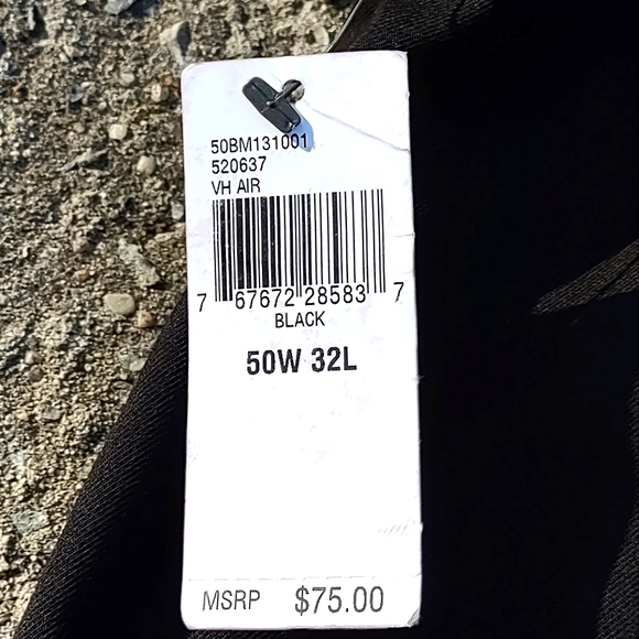 Men's Van Heusen Big and Tall Air Straight-Fit Flex Dress Pants in Black - Picture 4 of 11